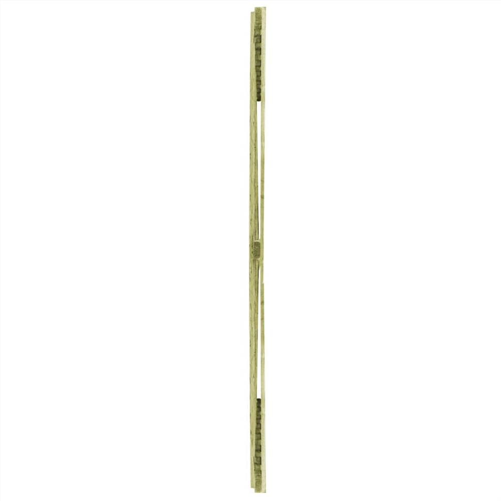 Hit and Miss Fence Panel Pinewood 180x180 cm Green