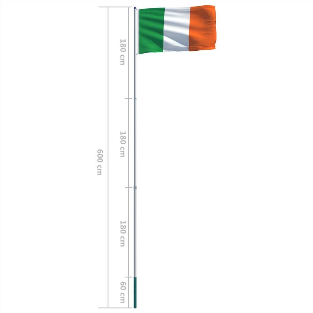 Ireland Flag and Pole Aluminium 6 m