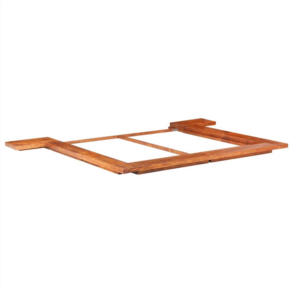 Japanese Futon Bed Frame Solid Acacia Wood 200x200 cm