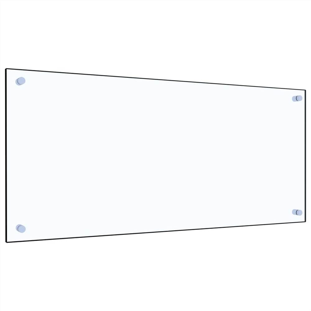 Kitchen Backsplash Transparent 90x40 cm Tempered Glass