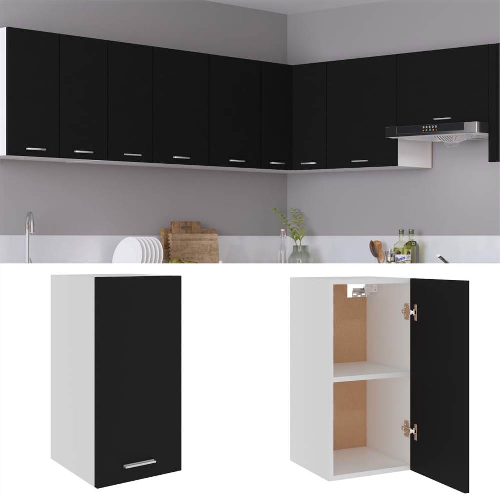 Armoire de cuisine noire 29,5x31x60 cm aggloméré