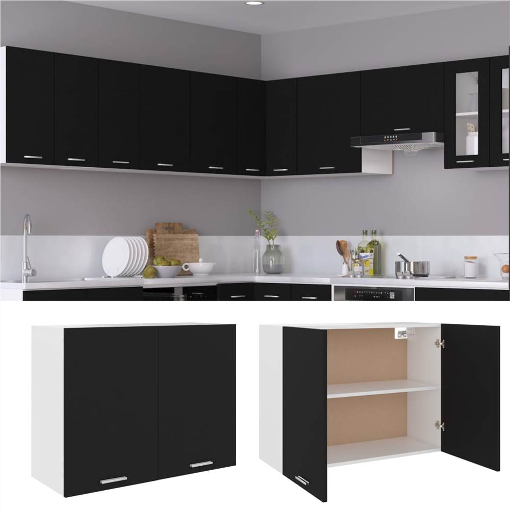 

Kitchen Cabinet Black 80x31x60 cm Chipboard