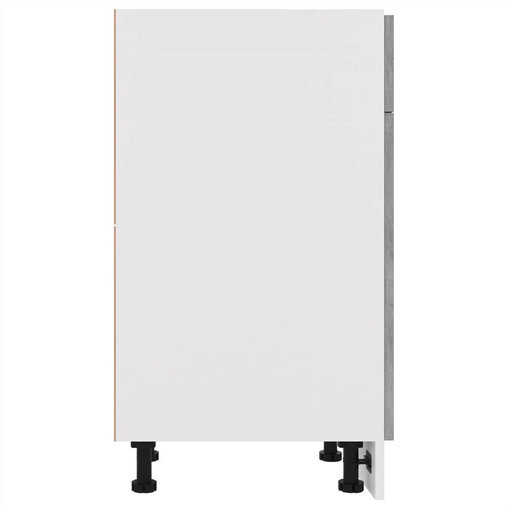 Kitchen Cabinet Concrete Grey 50x46x81.5 cm Chipboard