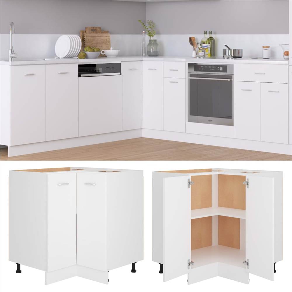 Kitchen Cabinet White 75.5x75.5x80.5 cm Chipboard