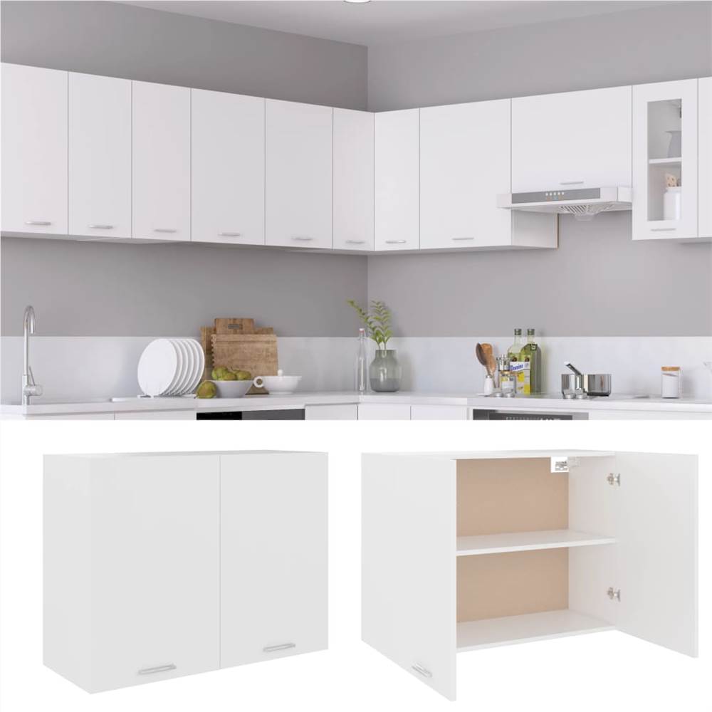

Kitchen Cabinet White 80x31x60 cm Chipboard