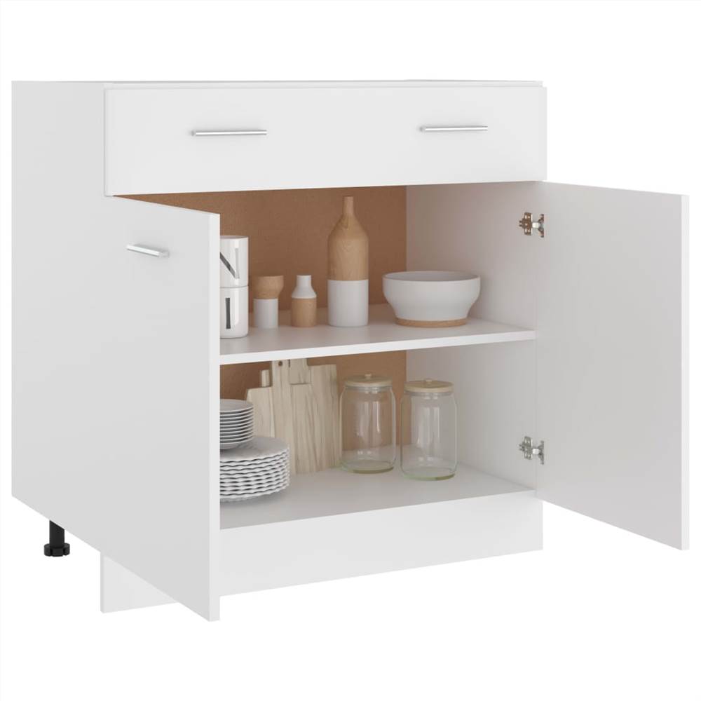 Kitchen Cabinet White 80x46x81.5 cm Chipboard