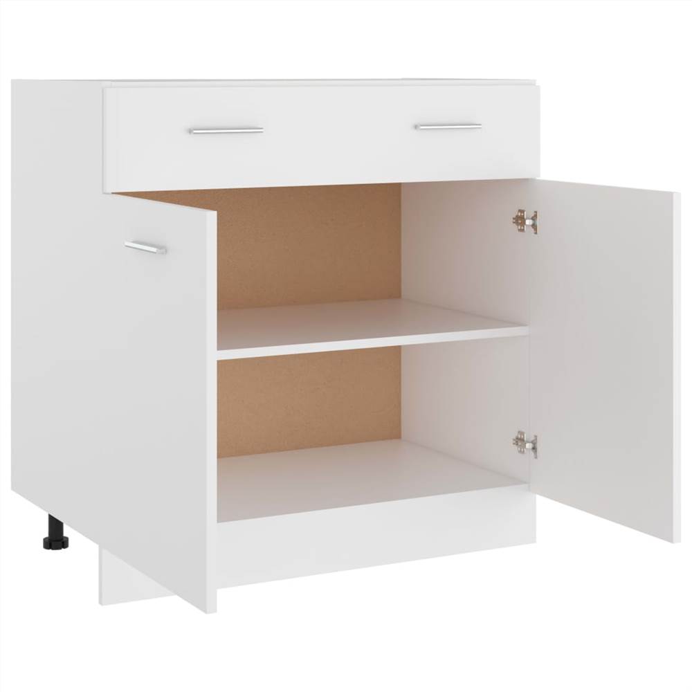 Kitchen Cabinet White 80x46x81.5 cm Chipboard