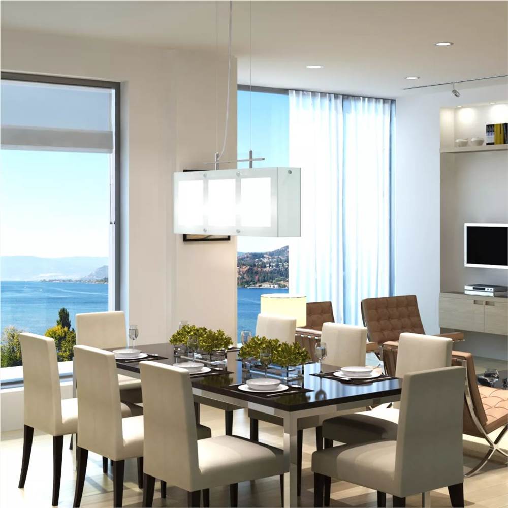 

Lamp for Dining Table 3 x E14 Glass