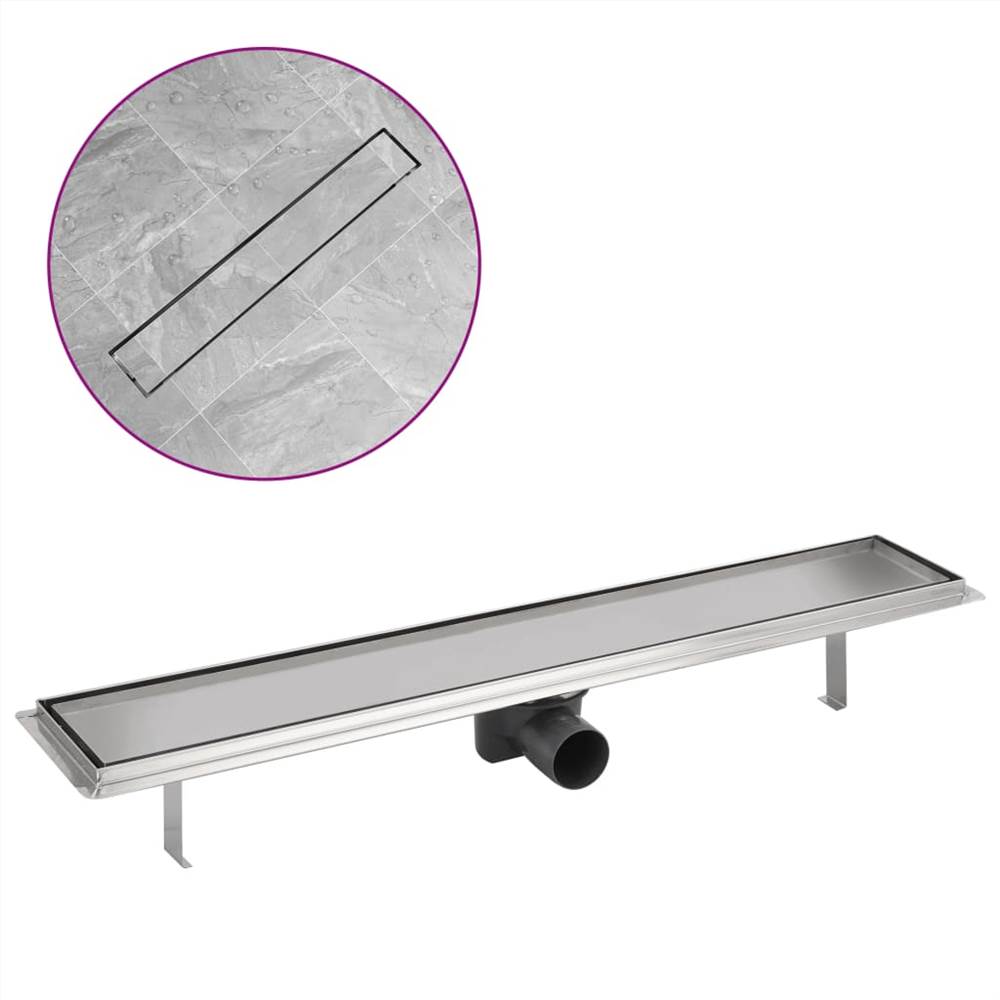 Linear Shower Drain 730x140 mm Stainless Steel