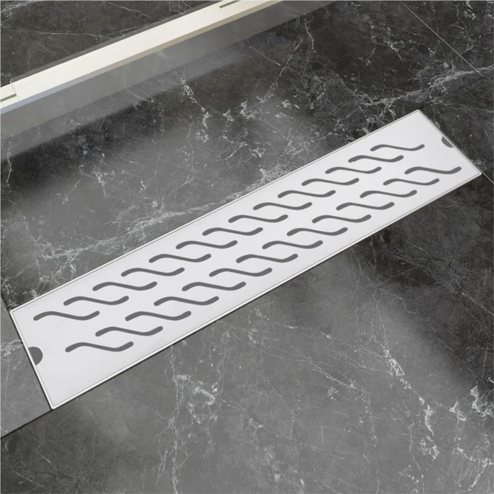 

Linear Shower Drain Wave 530x140 mm Stainless Steel