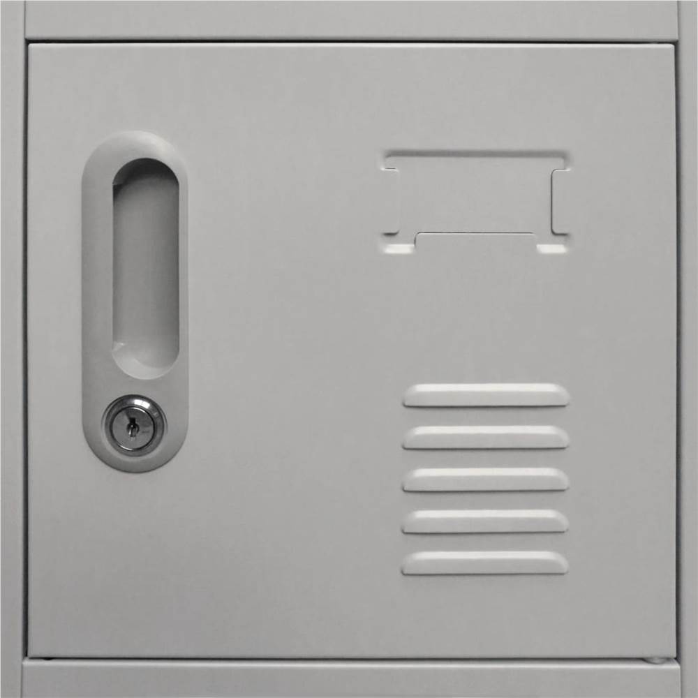 Locker Cabinet With 18 Compartments Metal 90x40x180 Cm 7 Locker Cabinet with 18 Compartments Metal 90x40x180 cm