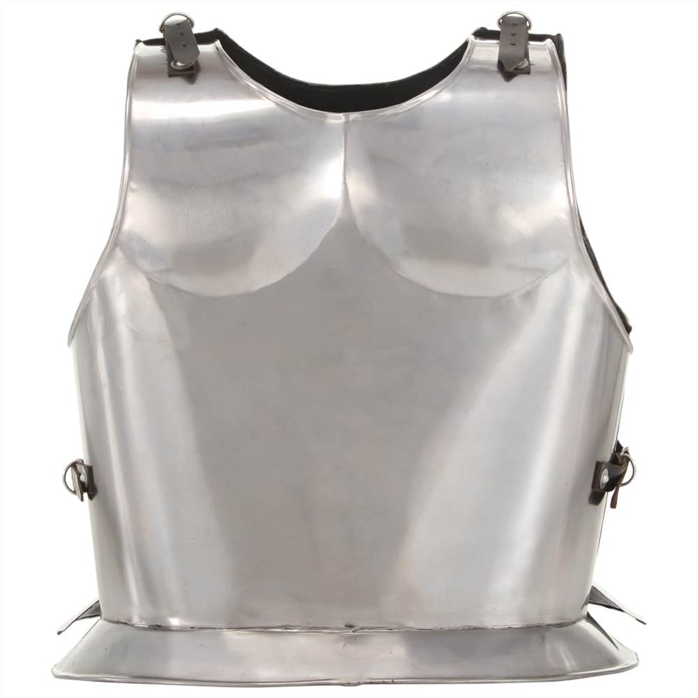 Medieval Knight Body Armour Cuirass Replica LARP Silver Steel