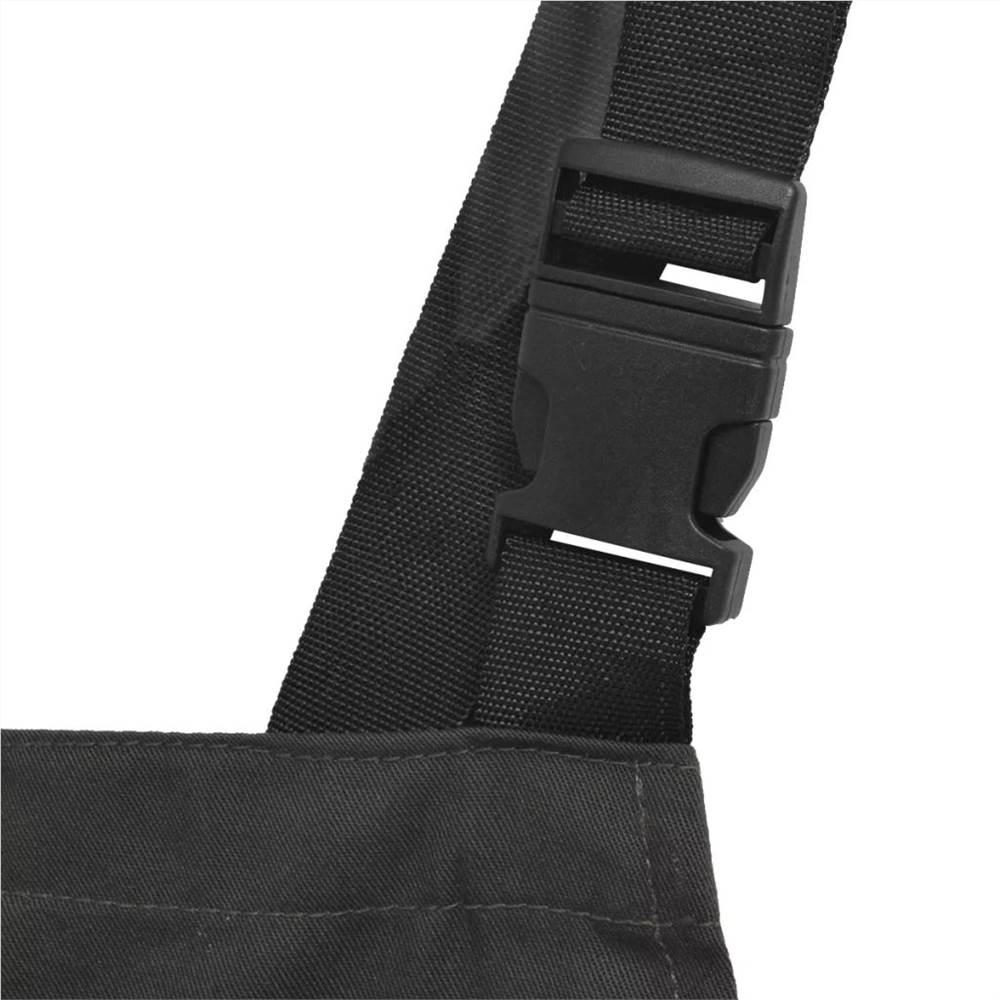 Mens Bib Overalls Size L Grey