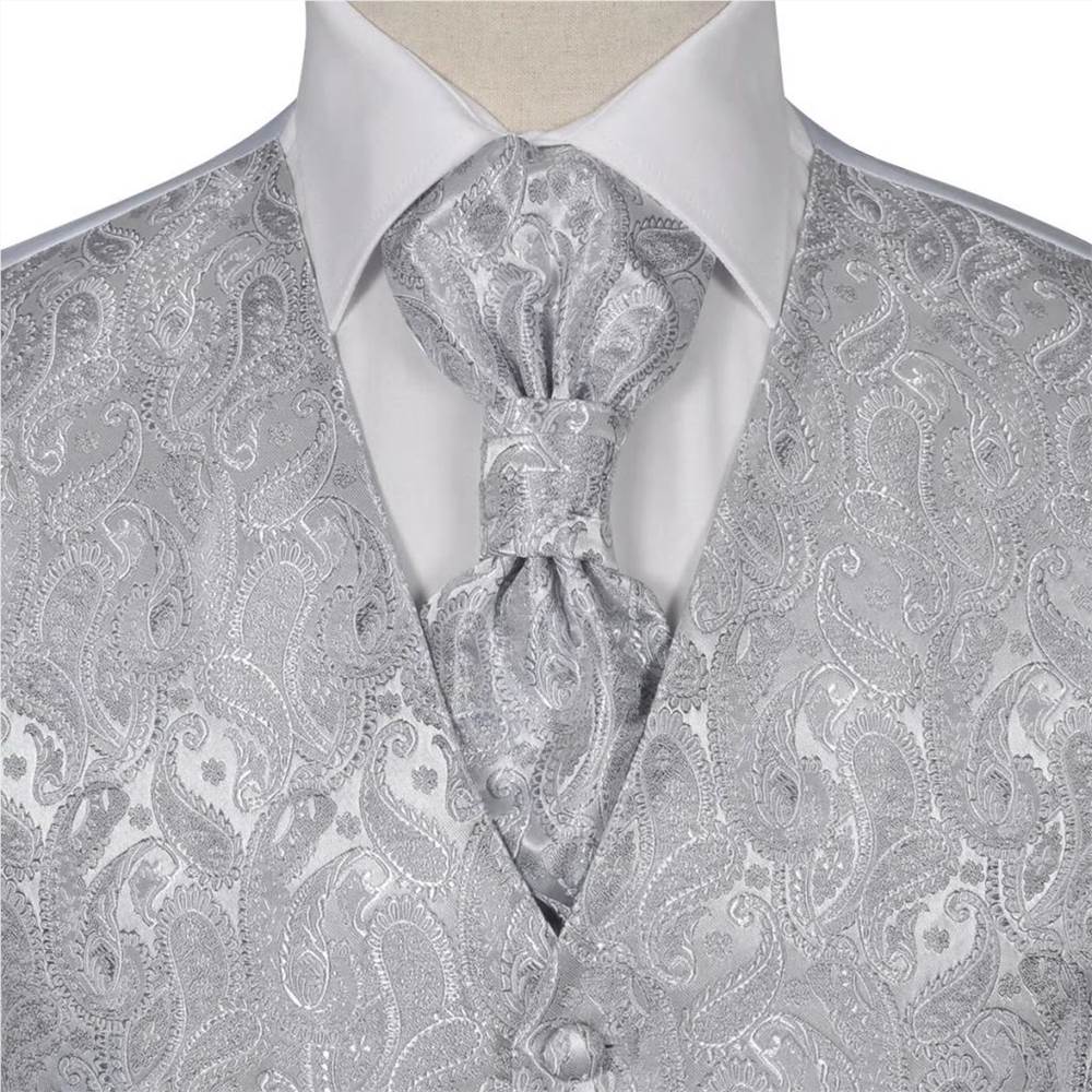 silver wedding waistcoat