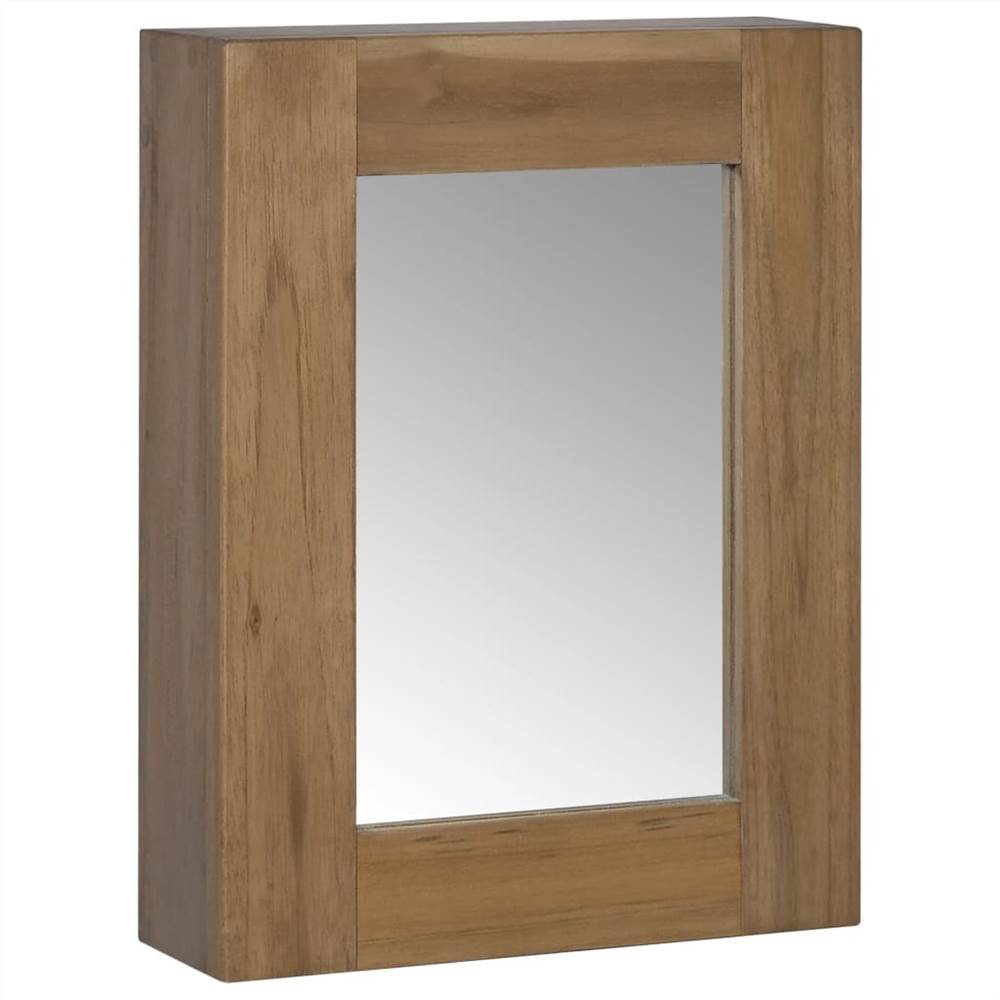 

Mirror Cabinet 30x10x40 cm Solid Teak Wood