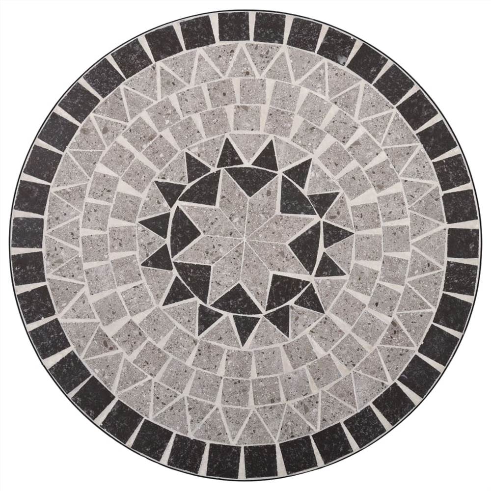 grey mosaic bistro set