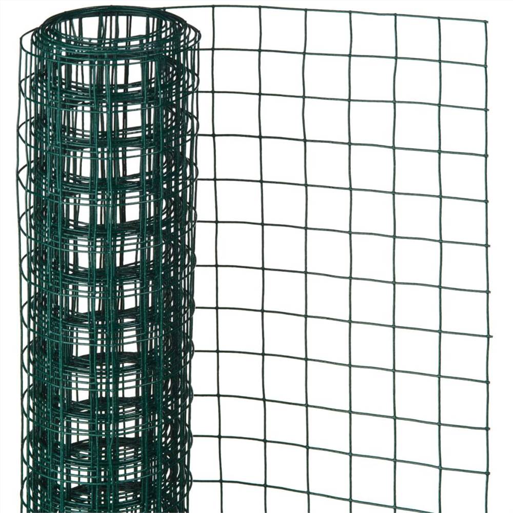 Nature Wire Mesh Square 0,5x2,5 m 13 mm Kunststoffbeschichteter Stahl Grün