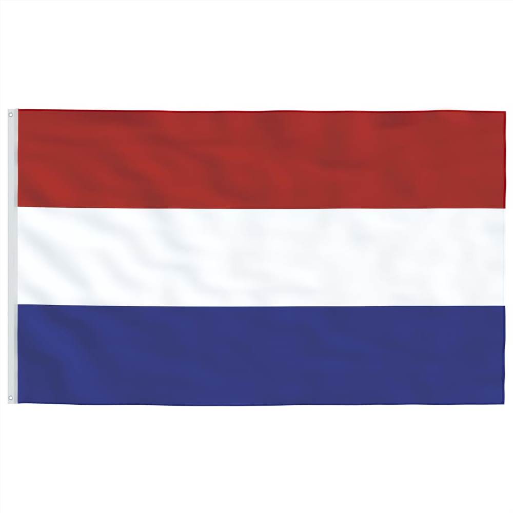 Netherlands Flag and Pole Aluminium 6 m