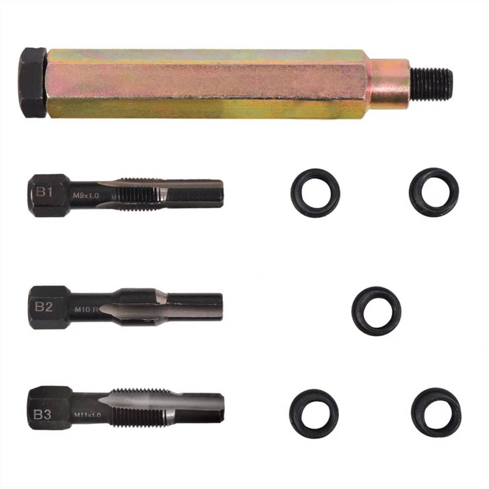 Nine Piece Glow Plug Thread Repair Kit M9 x 1.0 mm
