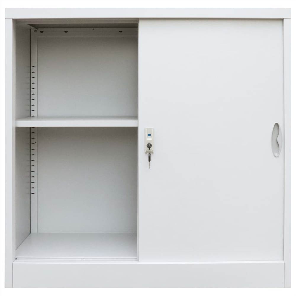 Шкаф офисный с раздвижными дверками EFG 1200 мм белый