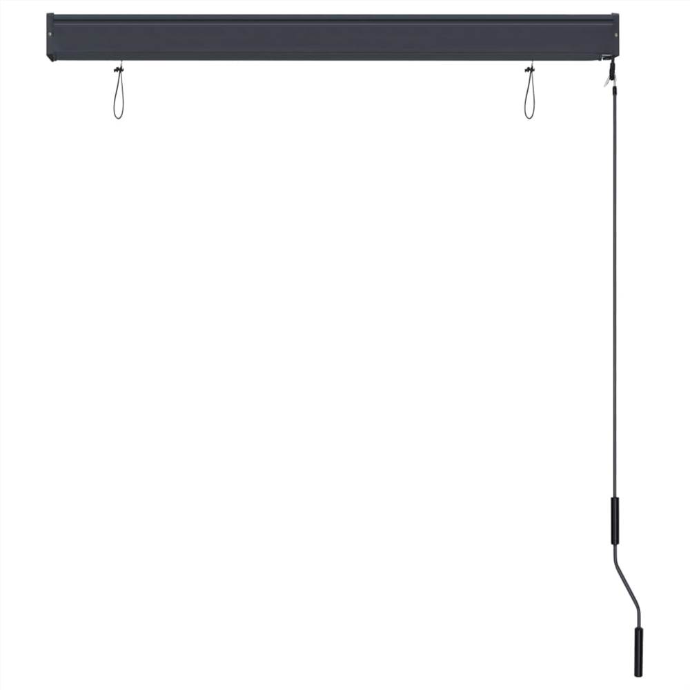 Outdoor Roller Blind 120x250 cm White and Orange