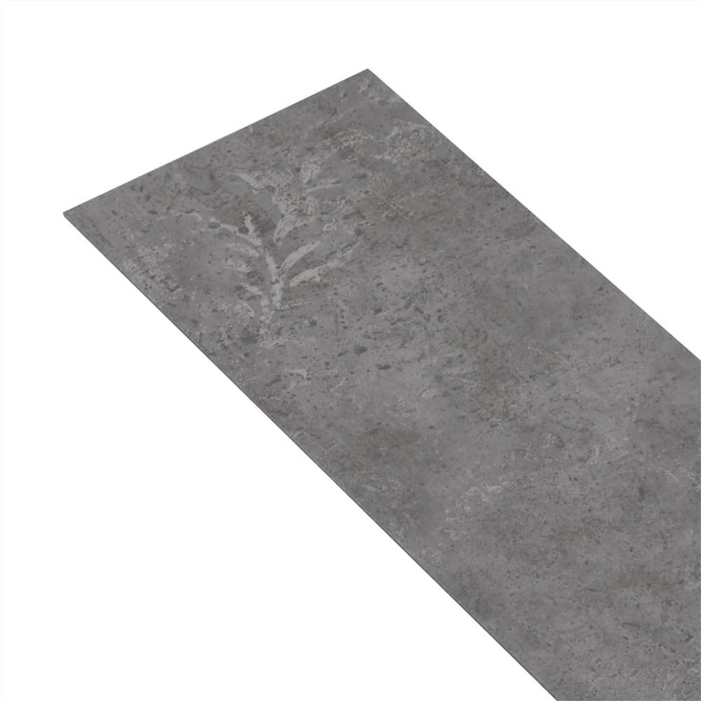 PVC Flooring Planks 5.26 m² 2 mm Concrete Grey