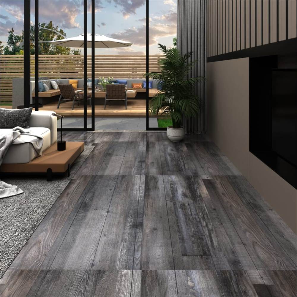 PVC Flooring Planks 5.26 m² 2 mm Industrial Wood
