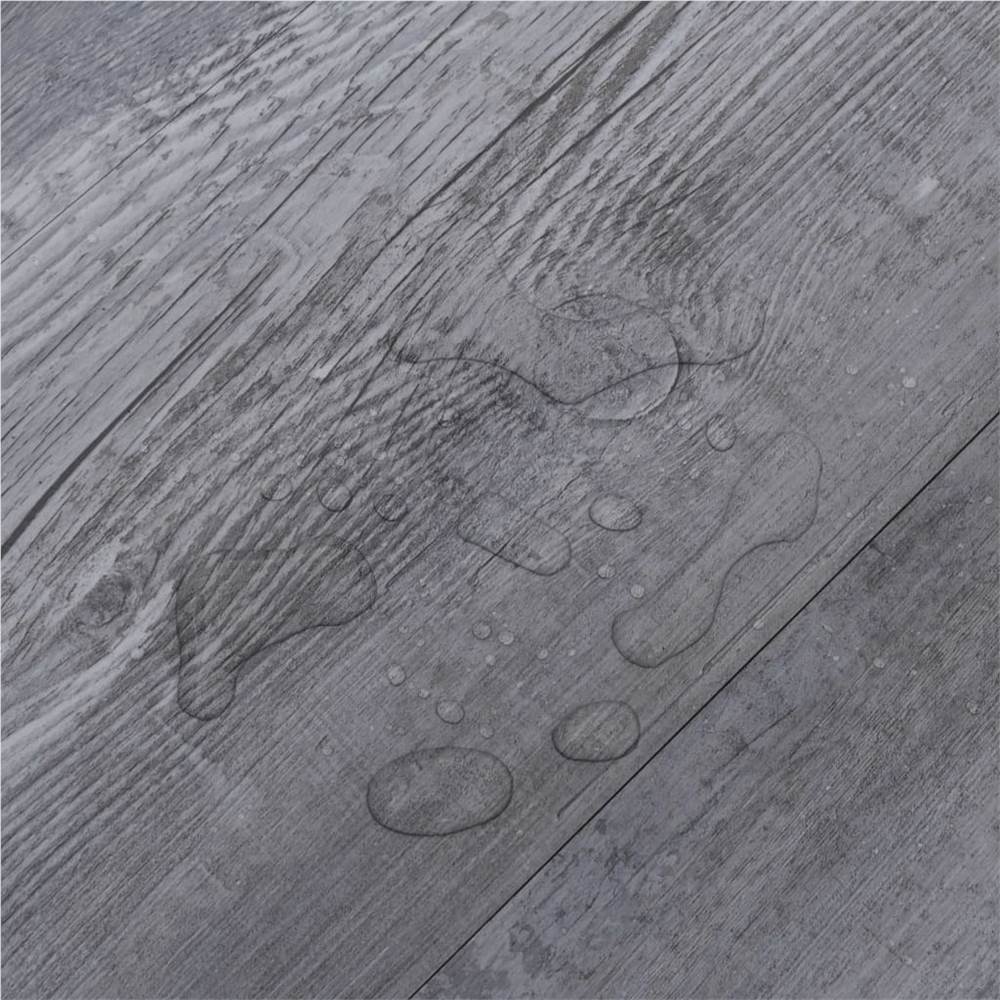 PVC Flooring Planks 5.26 m² 2 mm Matt Wood Grey
