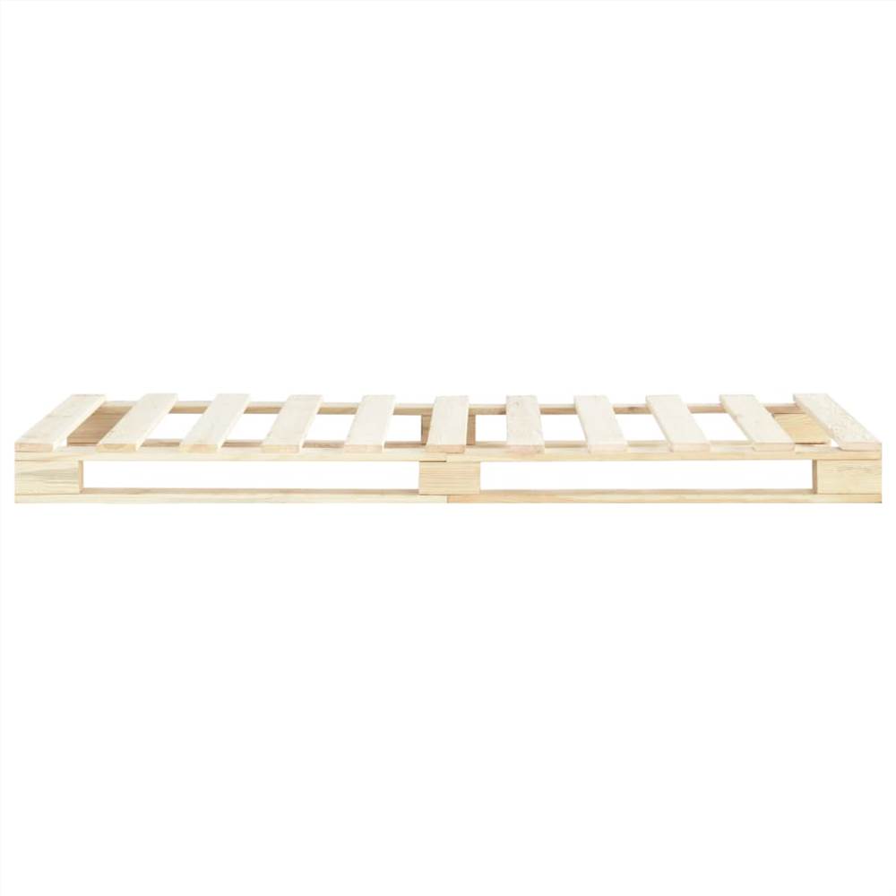 Pallet Bed Frame Solid Pine Wood 100x200 cm
