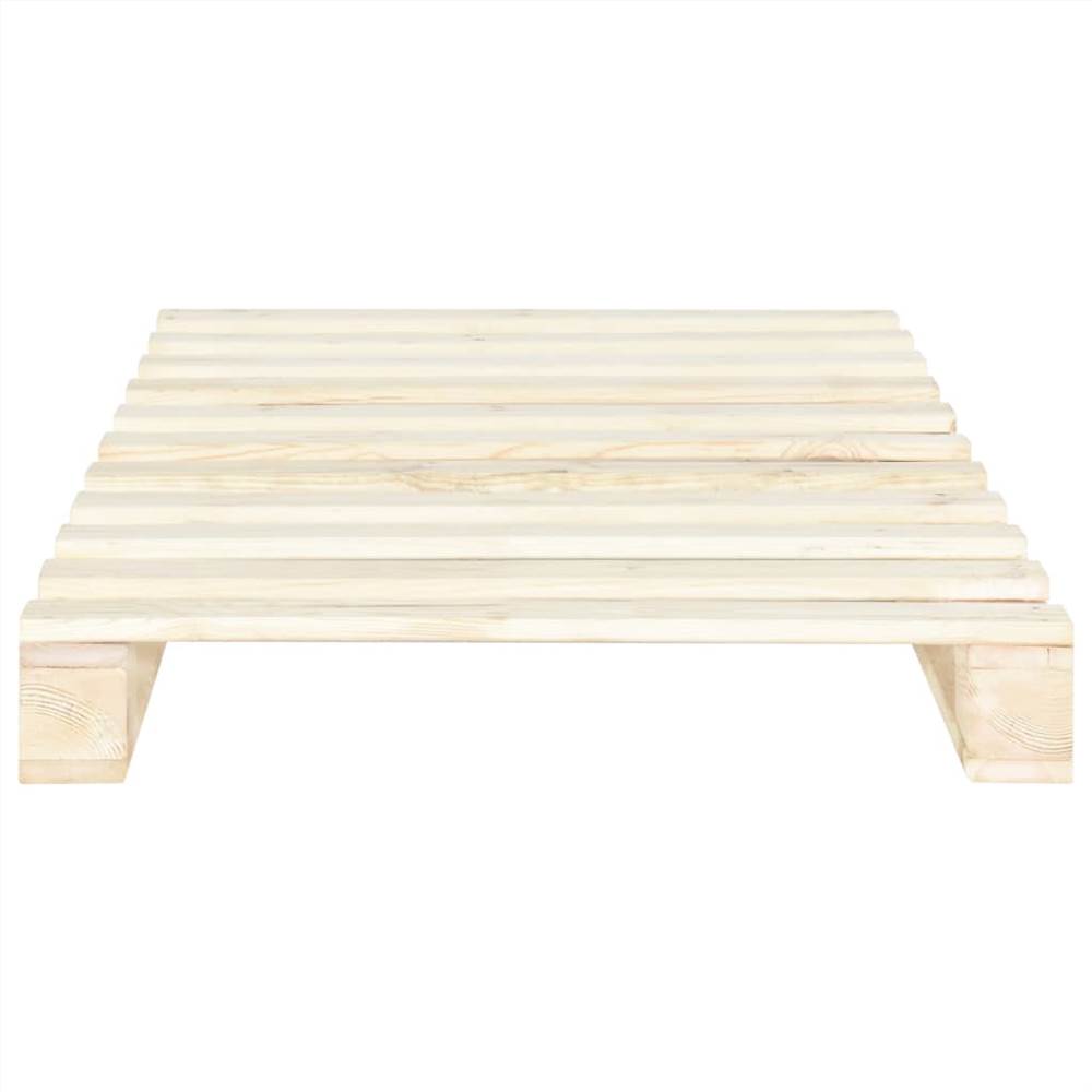 Pallet Bed Frame Solid Pine Wood 100x200 cm