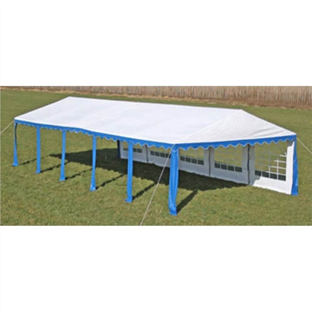 Party Tent Top and Side Panels 10 x 5 m Blue & White