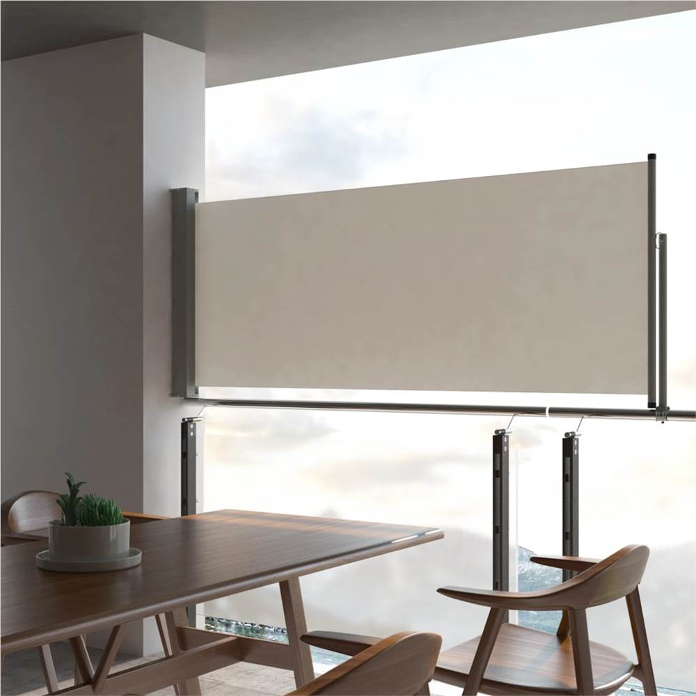 

Patio Retractable Side Awning 100 x 300 cm Cream