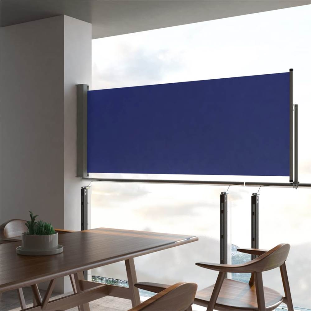 

Patio Retractable Side Awning 100x300 cm Blue