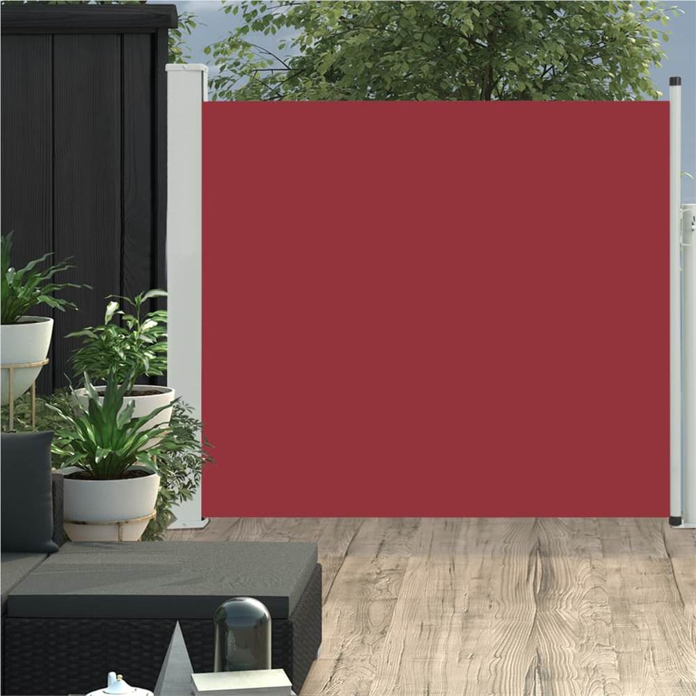 

Patio Retractable Side Awning 100x300 cm Red