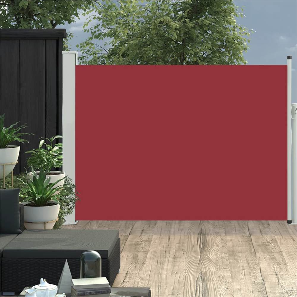 

Patio Retractable Side Awning 120x500 cm Red