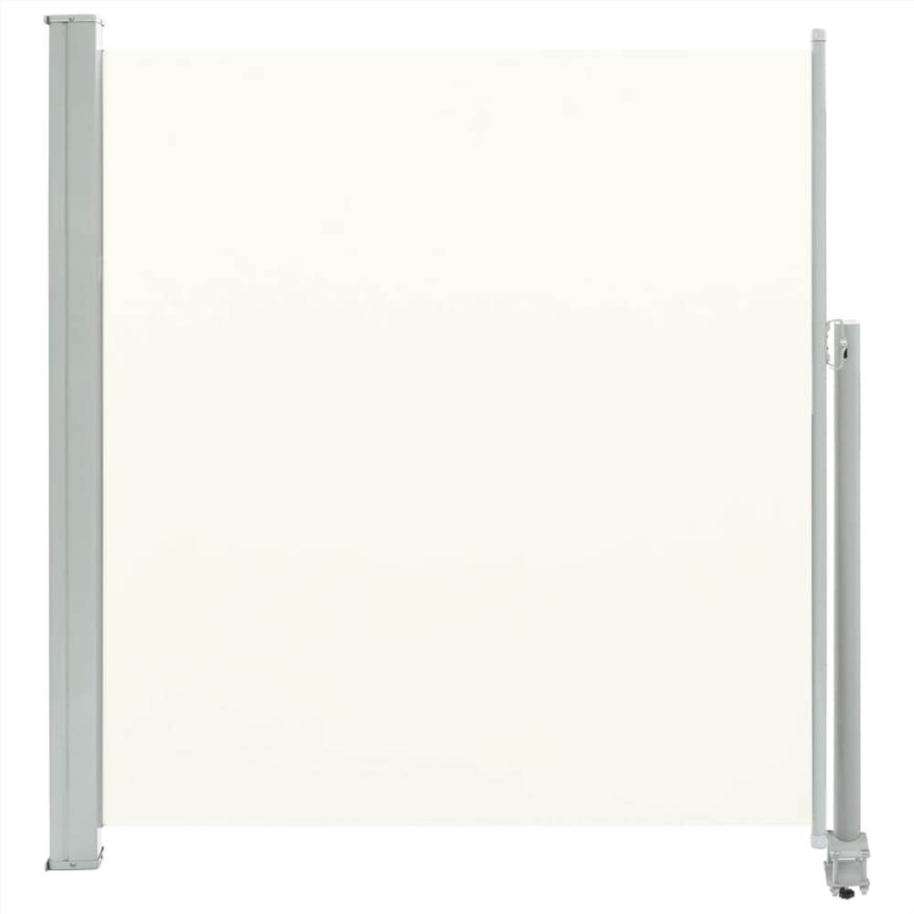 Patio Retractable Side Awning 140 x 300 cm Cream