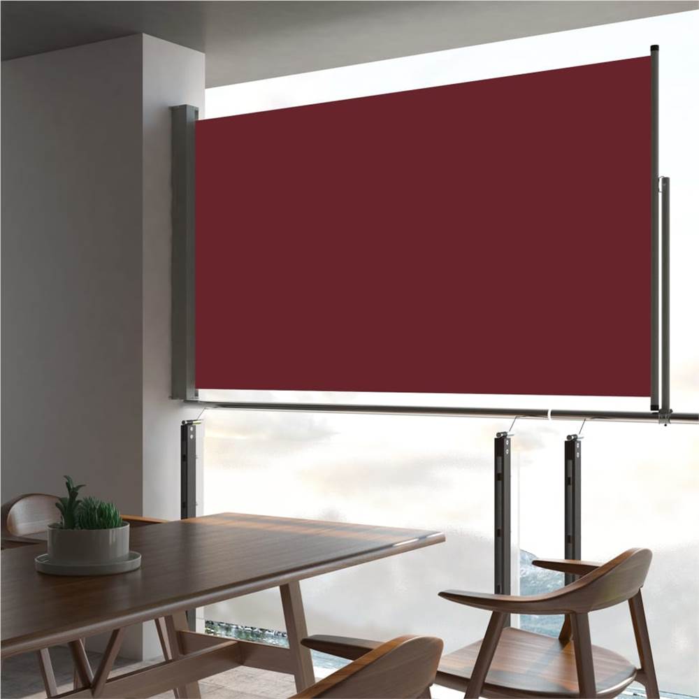 

Patio Retractable Side Awning 140 x 300 cm Red
