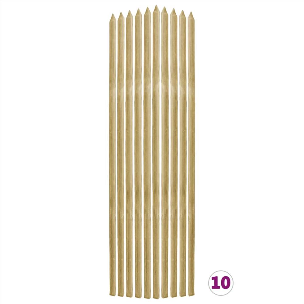 

Plant Support Sticks 10 pcs 2.8x2.8x150 cm Impregnated Pinewood