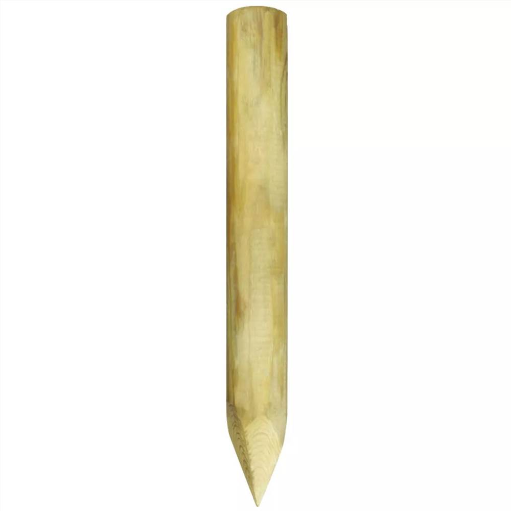 Pointed Fence Posts 25 pcs Impregnated Pinewood 5x40 cm