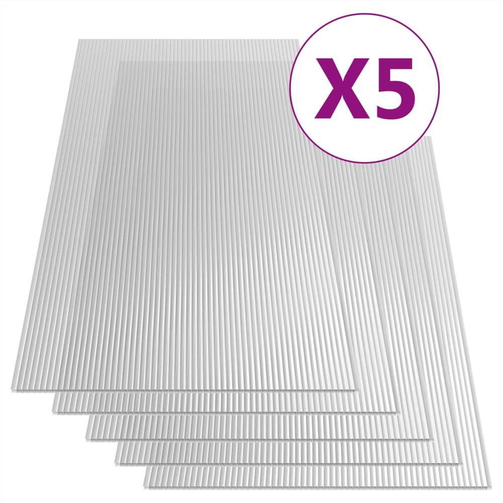 Polycarbonate Sheets 5 pcs 4.5 mm 150x65 cm