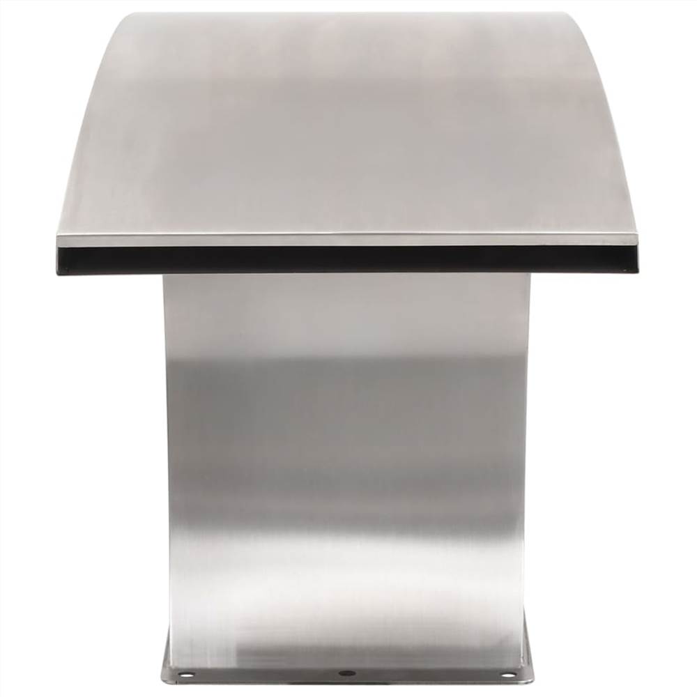 Pool Fountain with LEDs Stainless Steel 30x60x45 cm