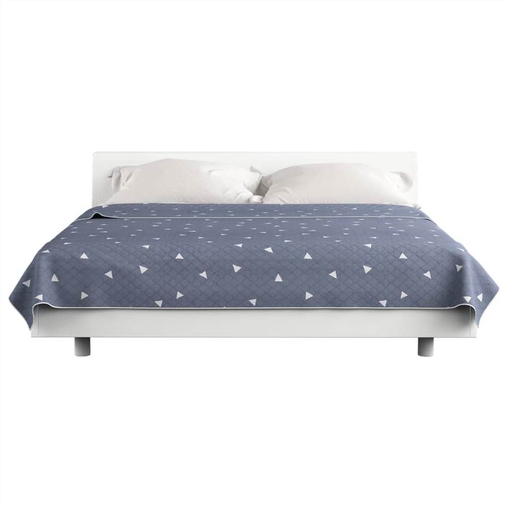 Quilt Dark Blue 220x240 cm Ultrasonic Quilted Fabric