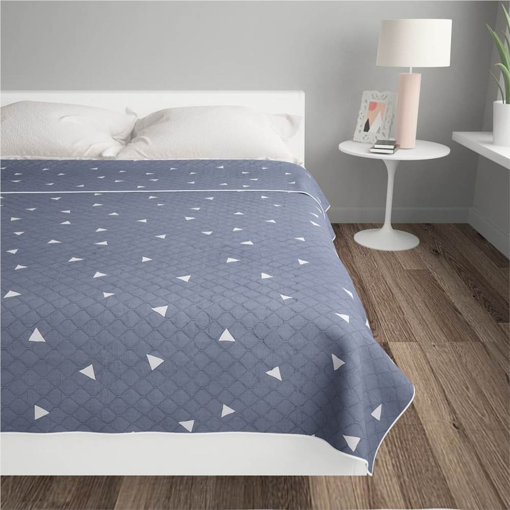 Quilt Dark Blue 220x240 cm Ultrasonic Quilted Fabric