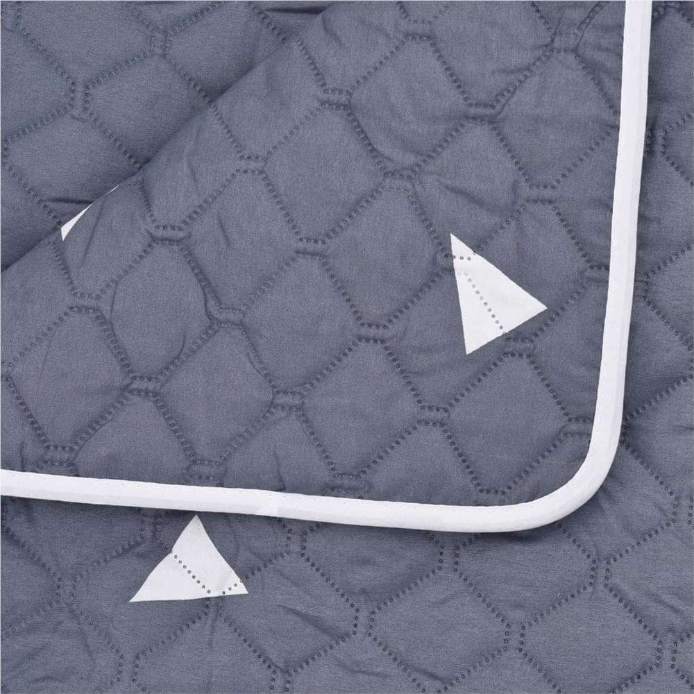 Quilt Dark Blue 220x240 cm Ultrasonic Quilted Fabric