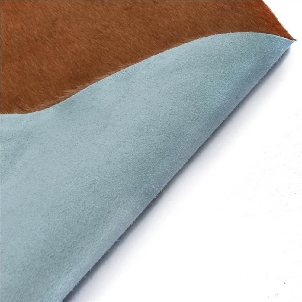 Real Cow Hide Rug 150x170 cm Brown