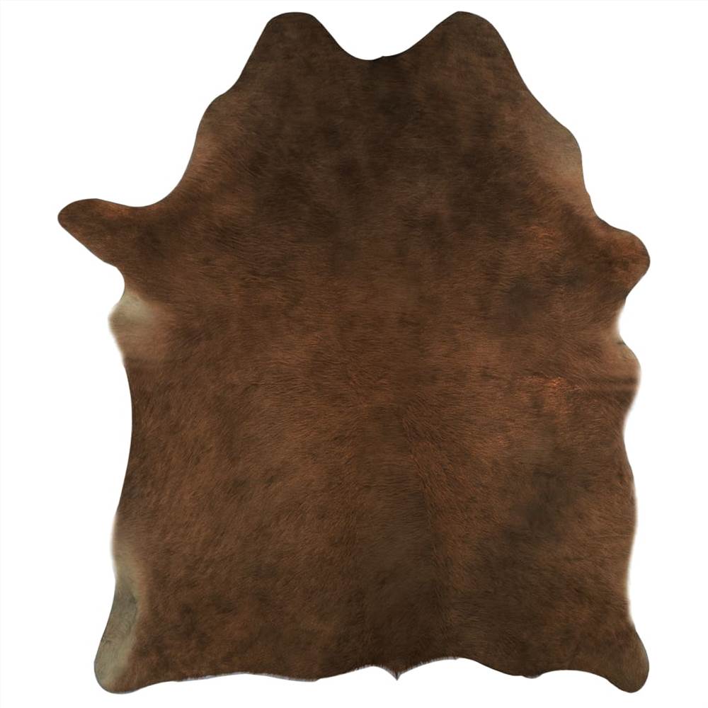 Real Cow Hide Rug 150x170 cm Brown