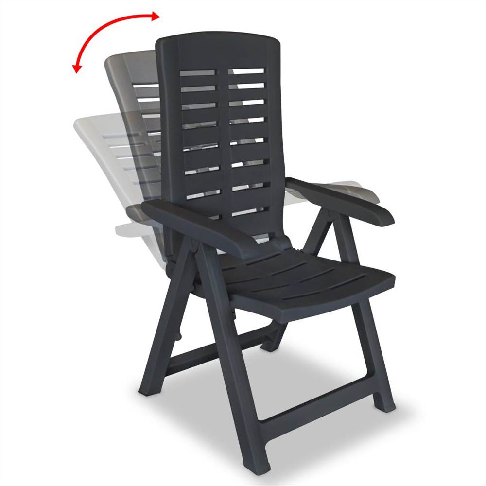 anthracite plastic garden chairs