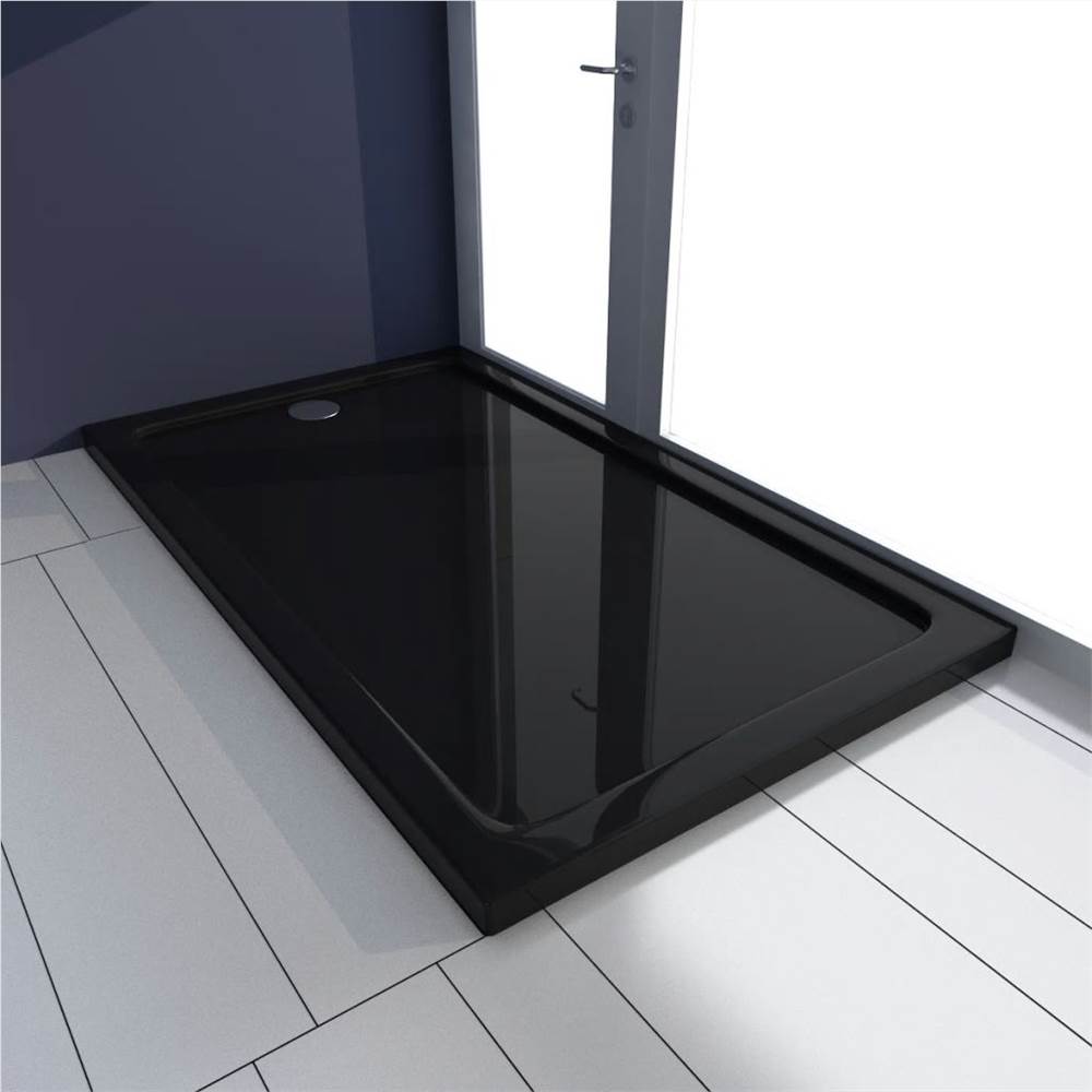 

Rectangular ABS Shower Base Tray Black 70 x 120 cm
