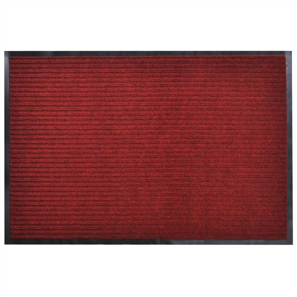 Wycieraczka PVC w kolorze czerwonym 90 x 60 cm