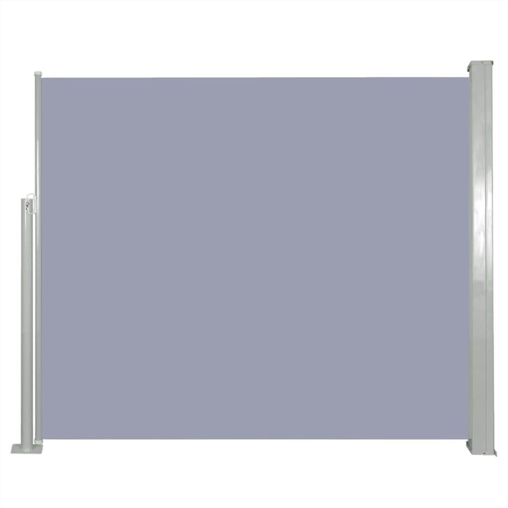 Retractable Side Awning 120 x 300 cm Grey
